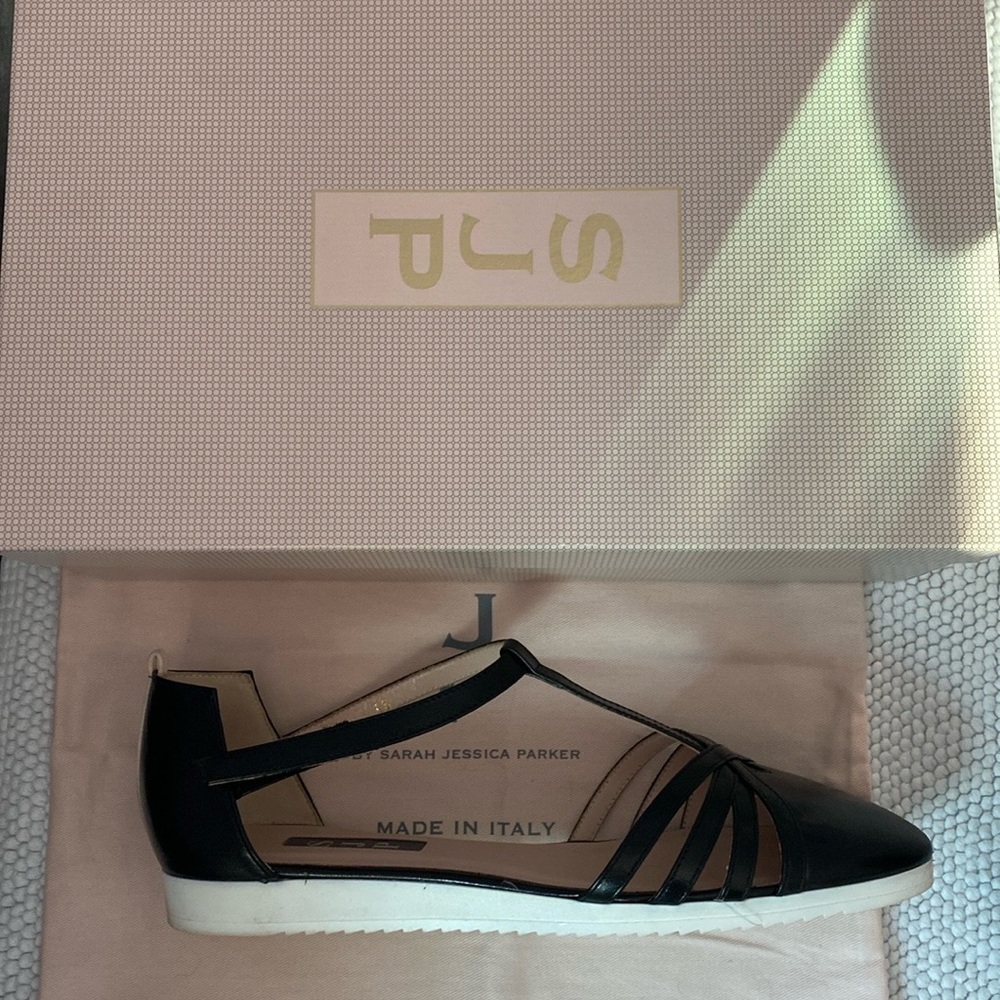 SJP Meteor Sneaker Mary Jane Look Black size 8 with box